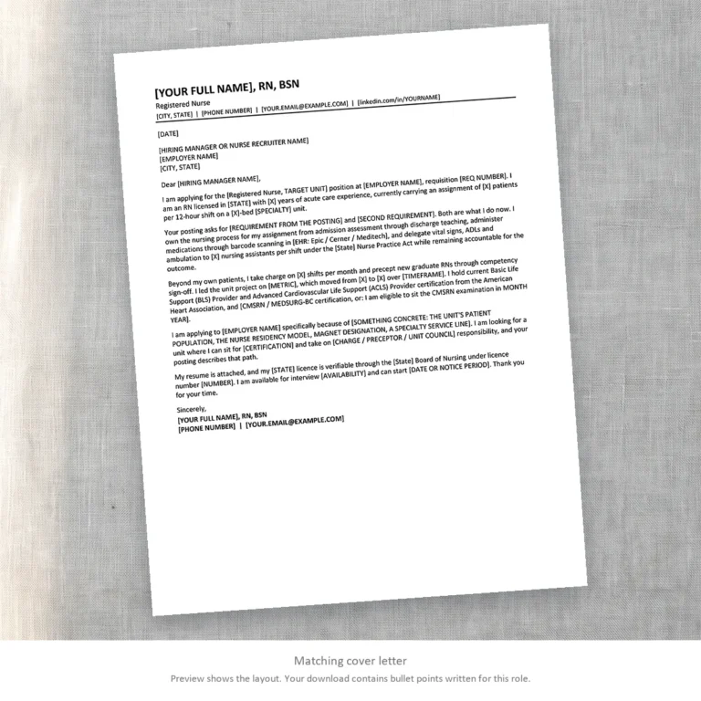 Cover letter template from the Disruptive Templates administrative assistant kit, written for the role