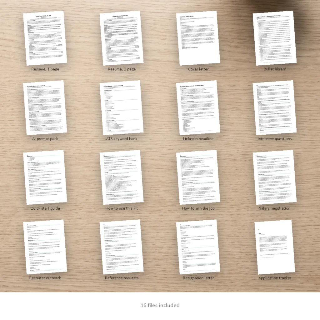 All files included in the career kit